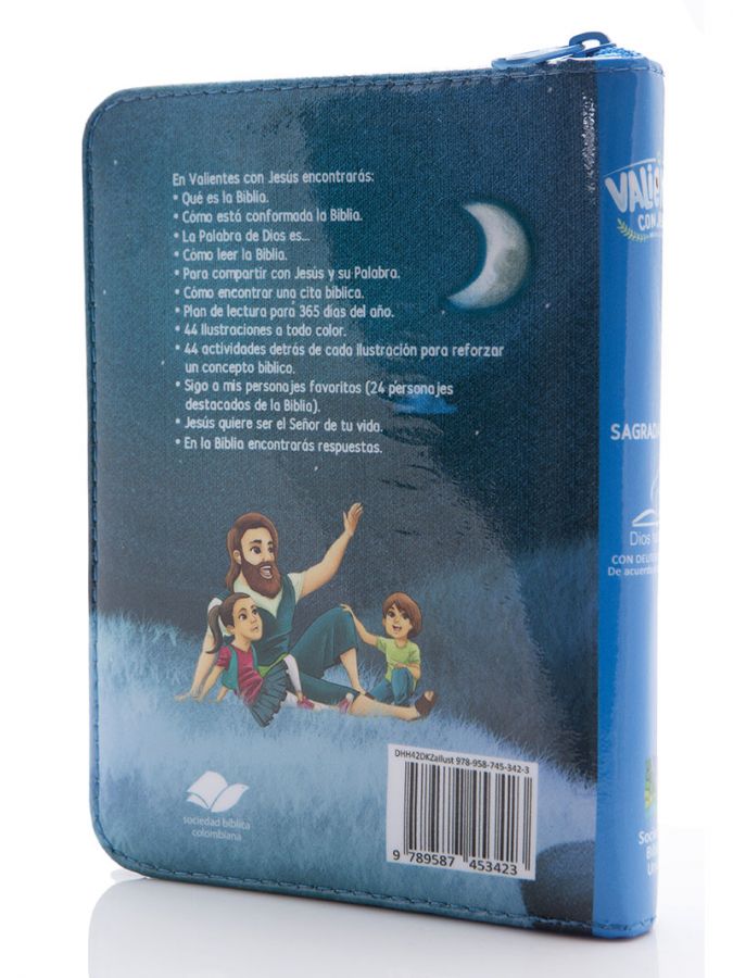 Biblia Valientes con Jesús con cierre - azul DHH - Imagen 3